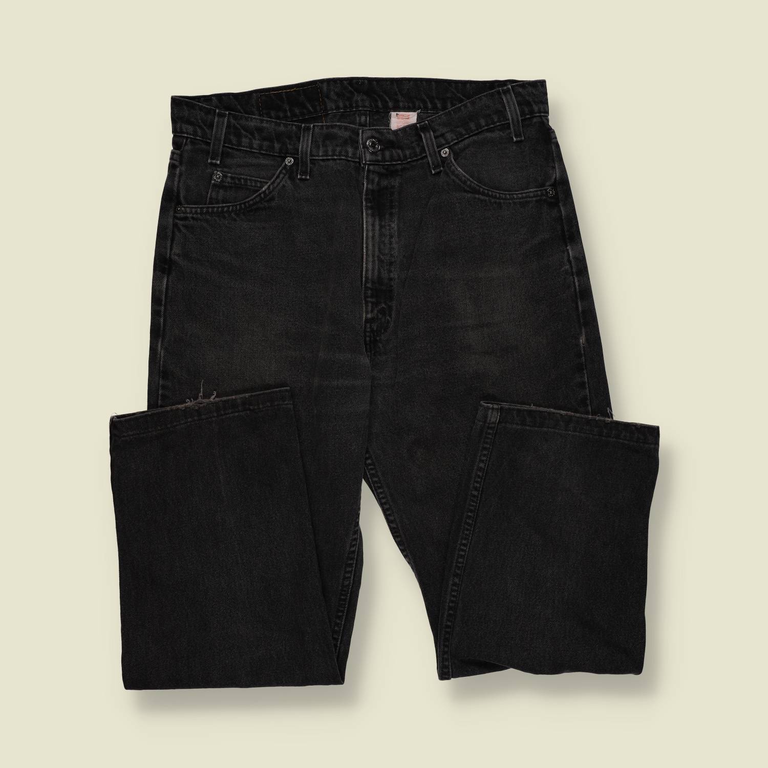 1980s–1990s | Levi’s 505 | Orange Tab | Made in Mexico of USA Components | Black Denim – w34