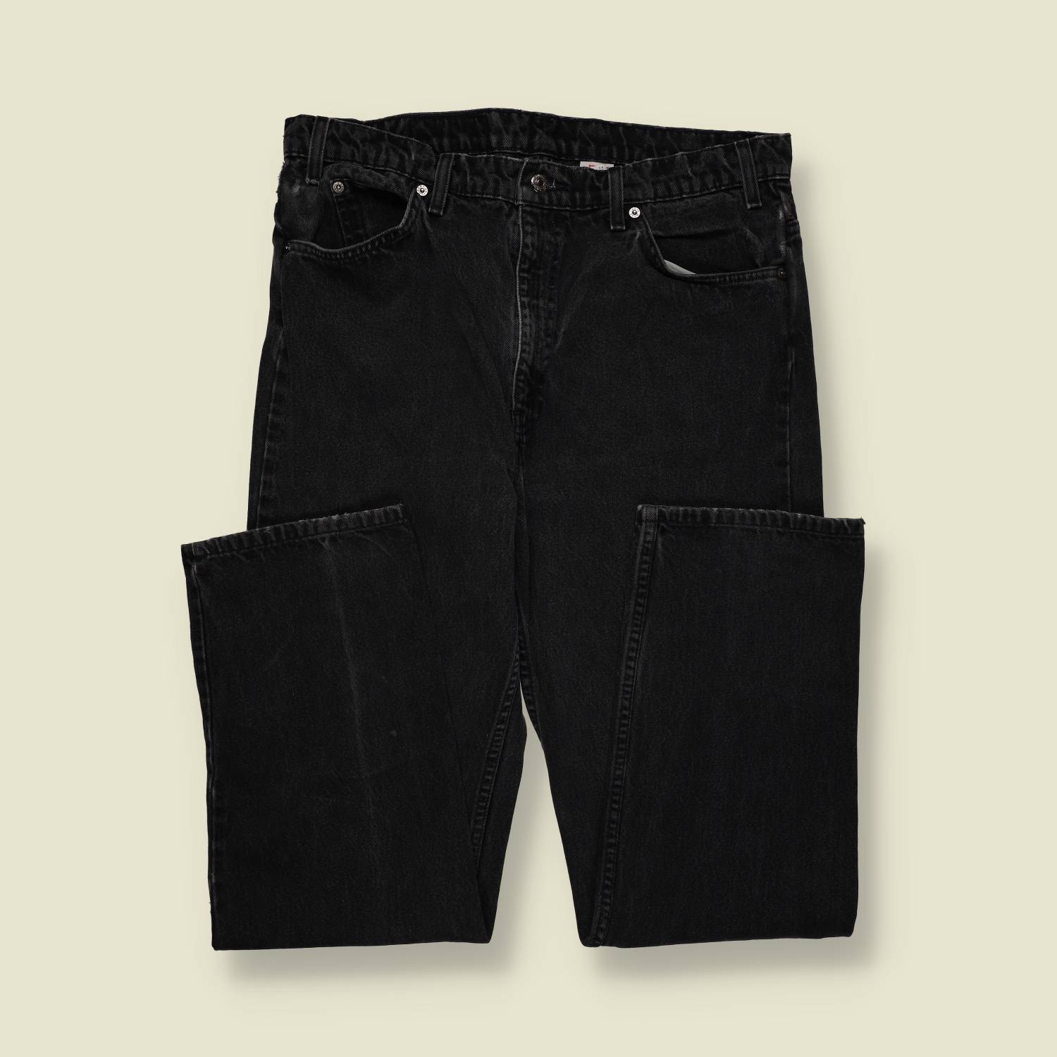 1980s–1990s | Levi’s 505 | Orange Tab | Made in Mexico of USA Components | Black Denim – w34