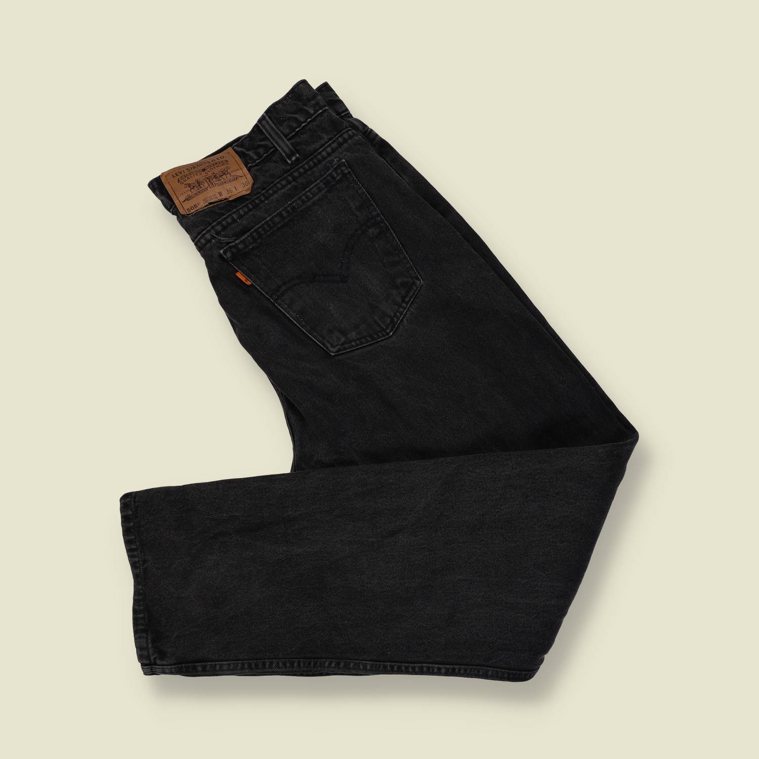 1980s–1990s | Levi’s 505 | Made in Mexico (USA Components) | Black Denim Jeans – w32