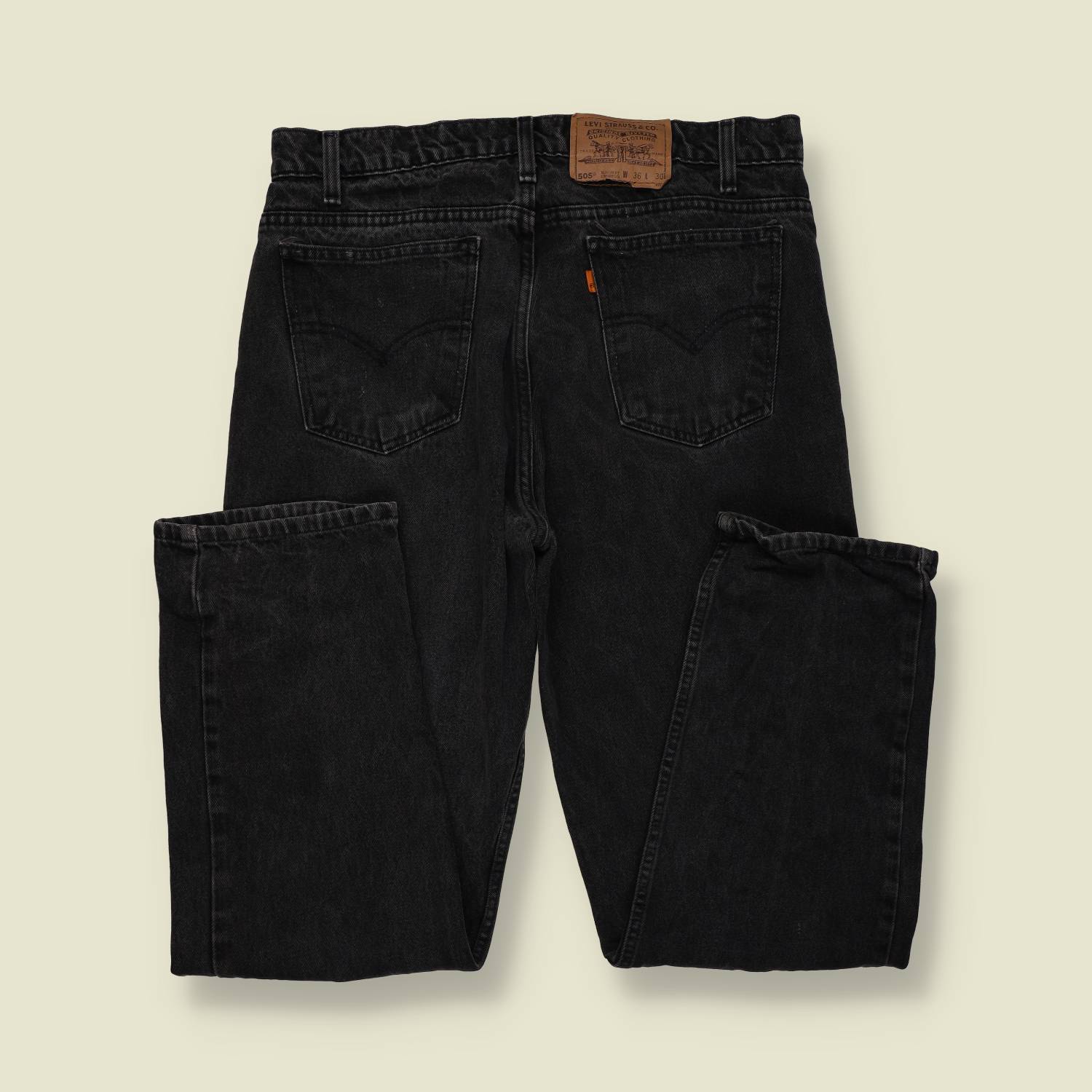 1980s–1990s | Levi’s 505 | Made in Mexico (USA Components) | Black Denim Jeans – w32