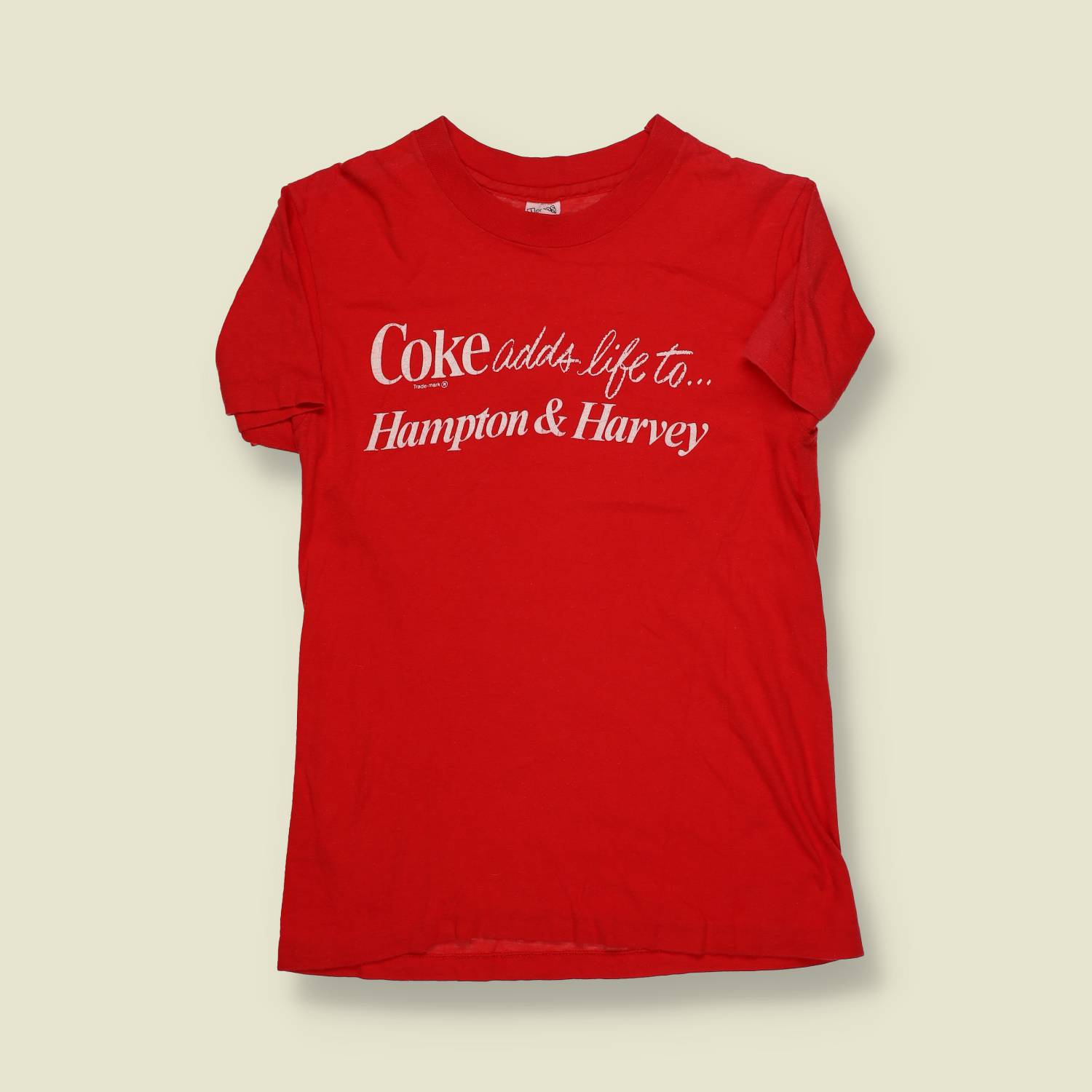 1970s | Hanes | Coca-Cola Promotional T-Shirt | Red – XXS