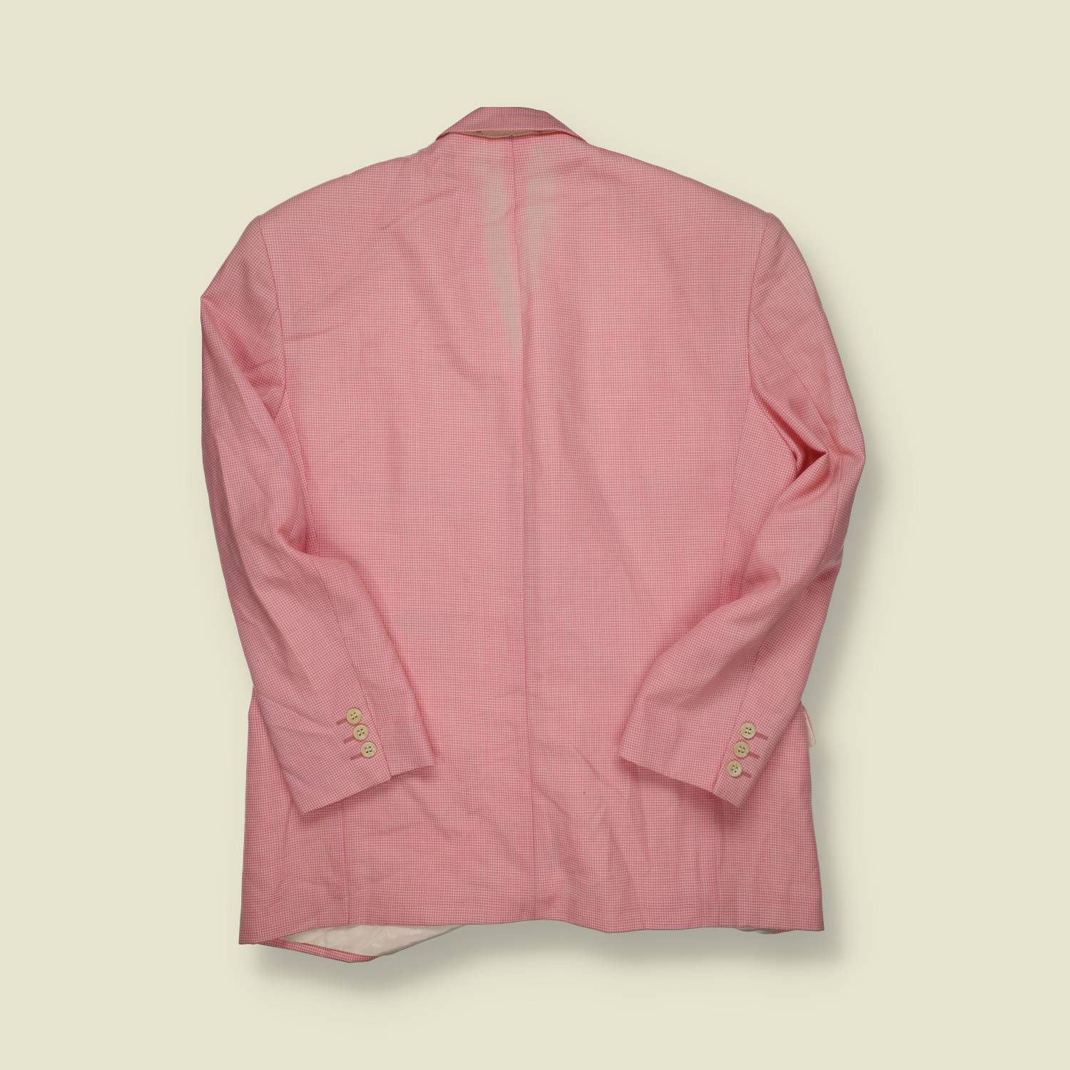 1980s | European Tailored | Double Breasted Blazer | Pink – M/L