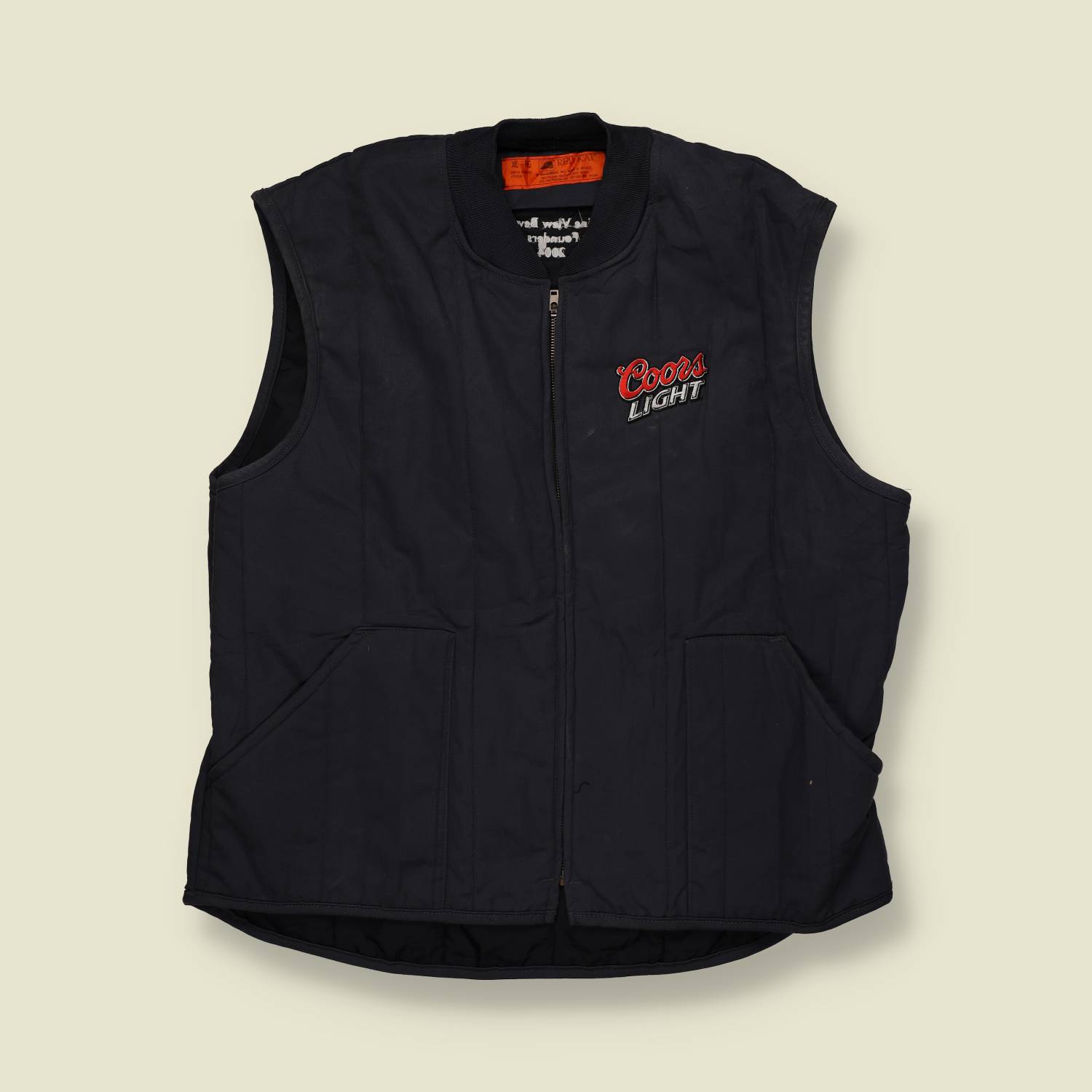2000s | Red Kap | Coors Light Quilted Work Vest – XL