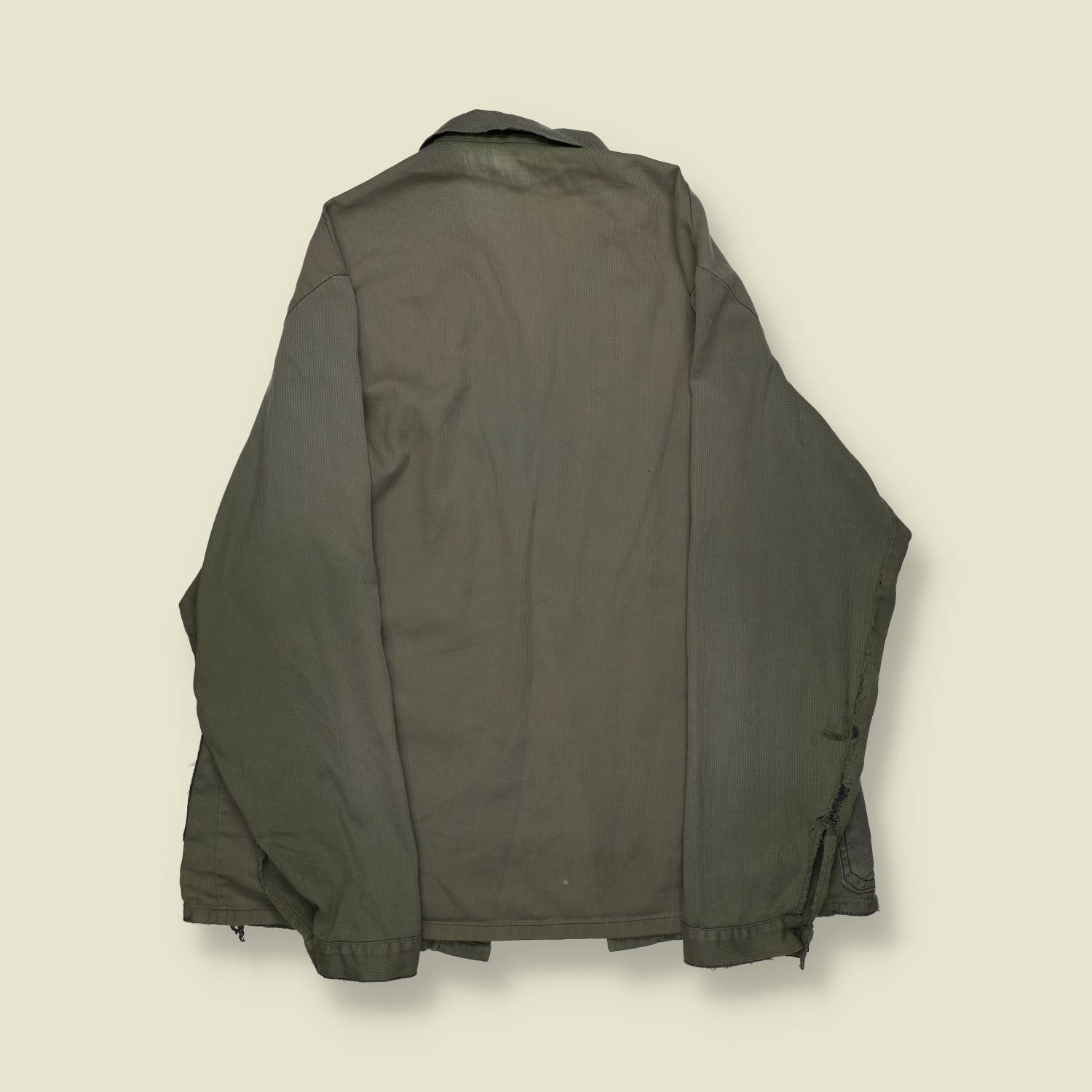 1980s | European Workwear | Chore Coat | Olive Green – L/XL