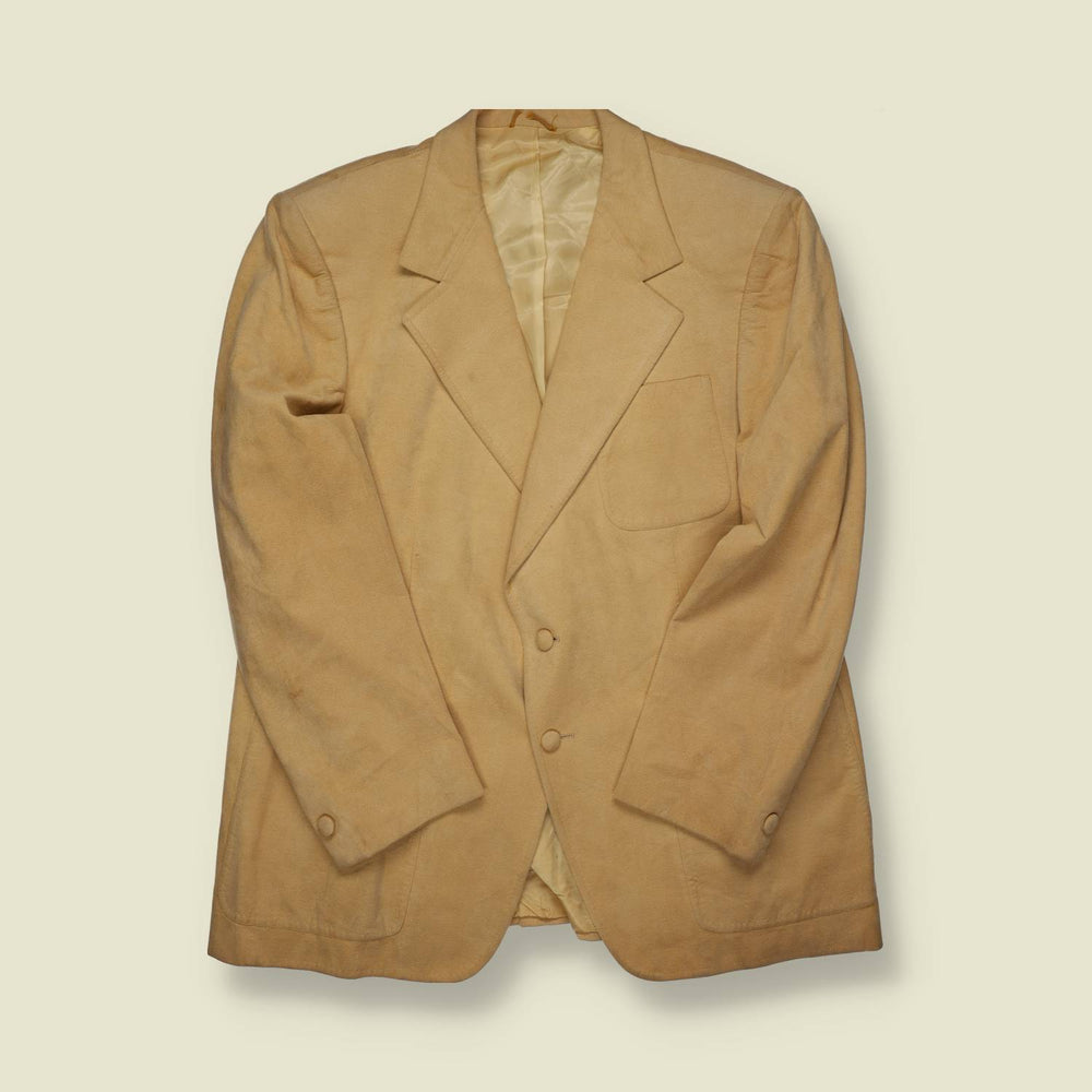 1970s | Dale Alan | Suede Blazer Jacket | Tan – XL