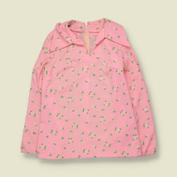 1970s | Polyester Top | Pink - 14