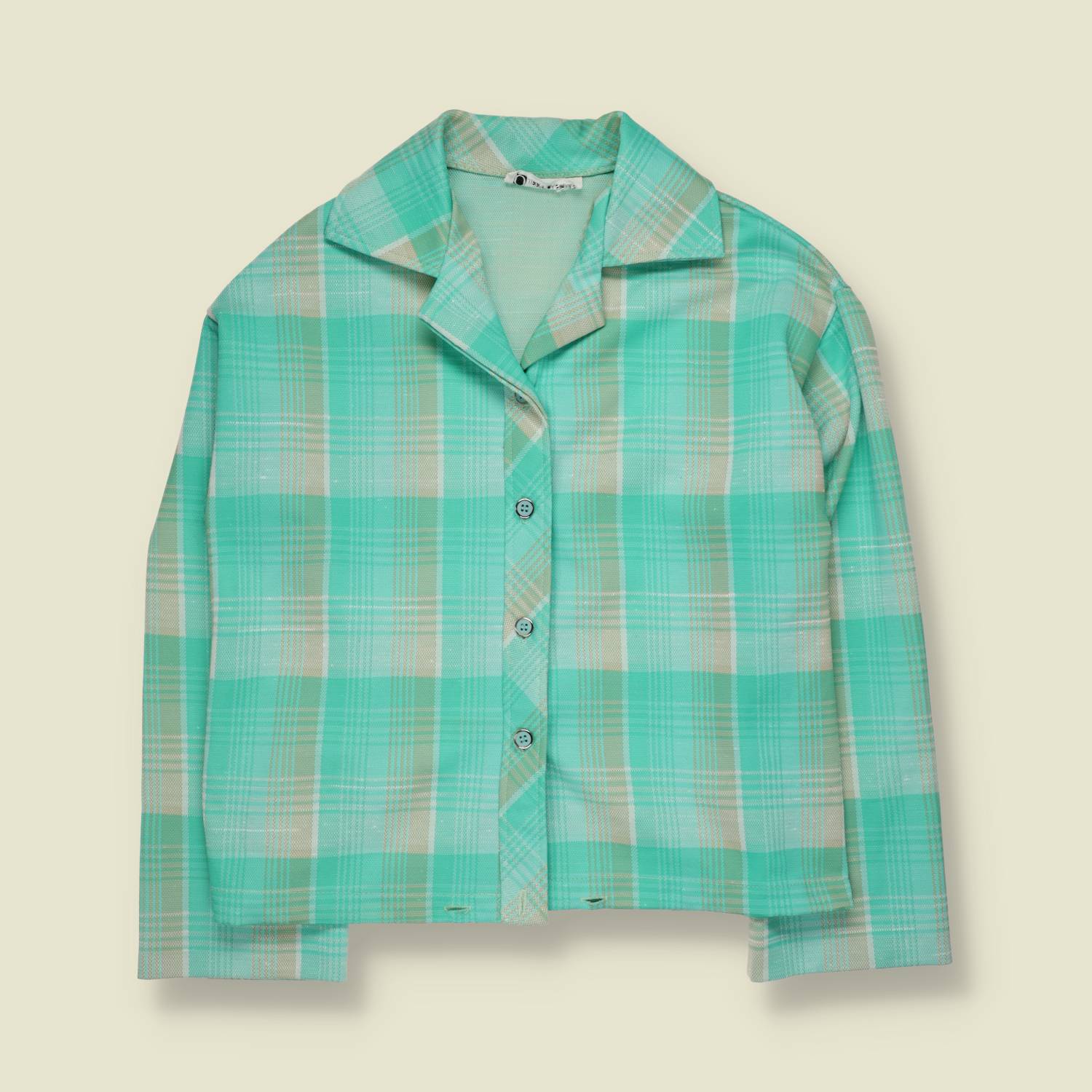 1970s | Plaid Blouse | Mint - 12
