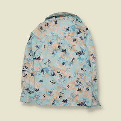 1970s | Jane Kernob | Printed Blouse | Blue - 10