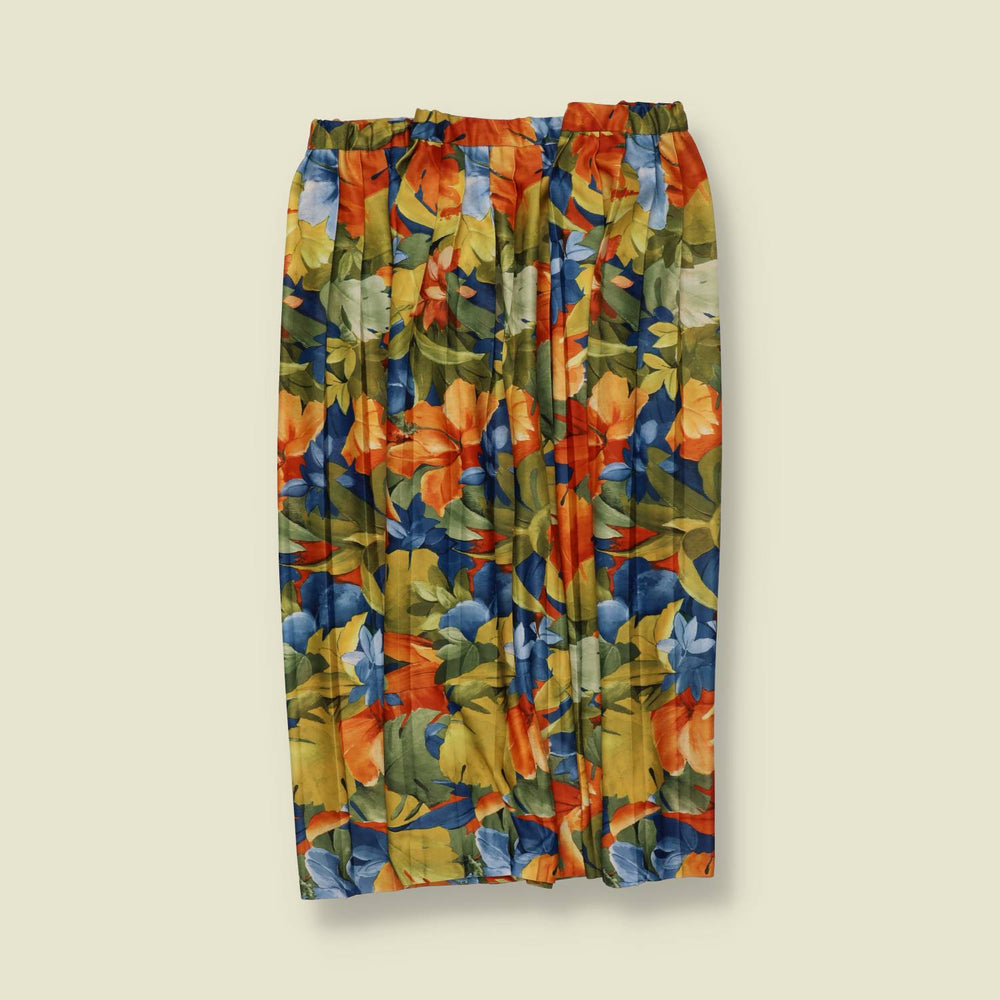 1980s | Printed Skirt - w32