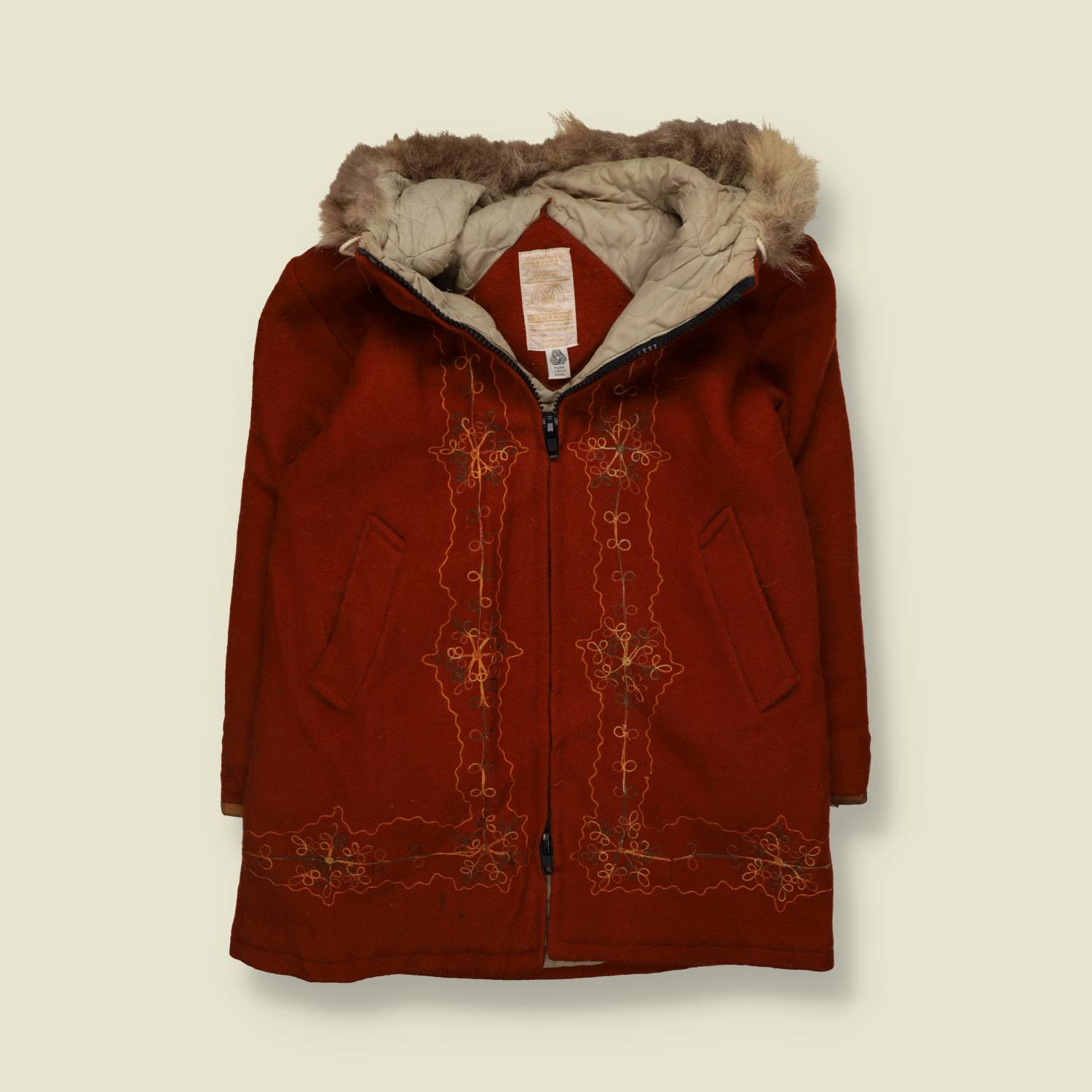 1970s | Hudson’s Bay | Embroidered Coat | Red - 14