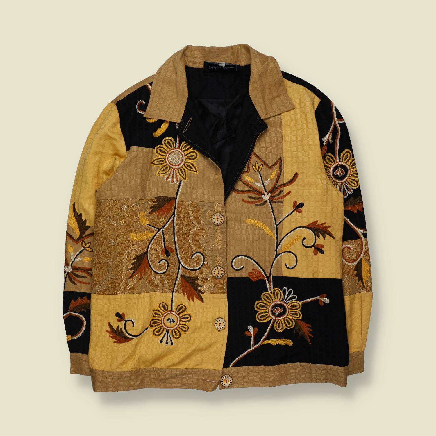 1990s | Indigo Moon | Embroidered Blazer - 16