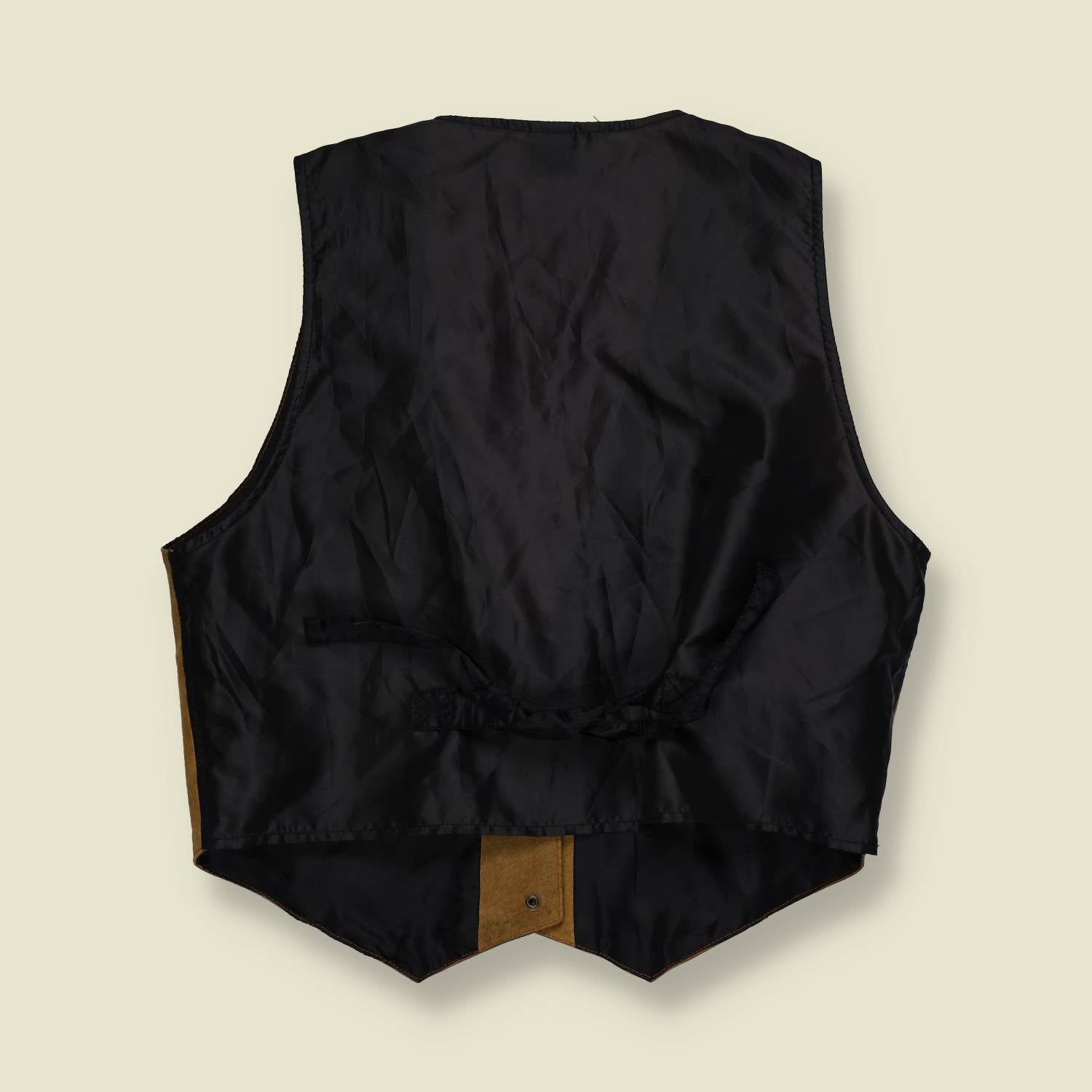 1990s | Pooh | Leather Waistcoat | Tan - 10