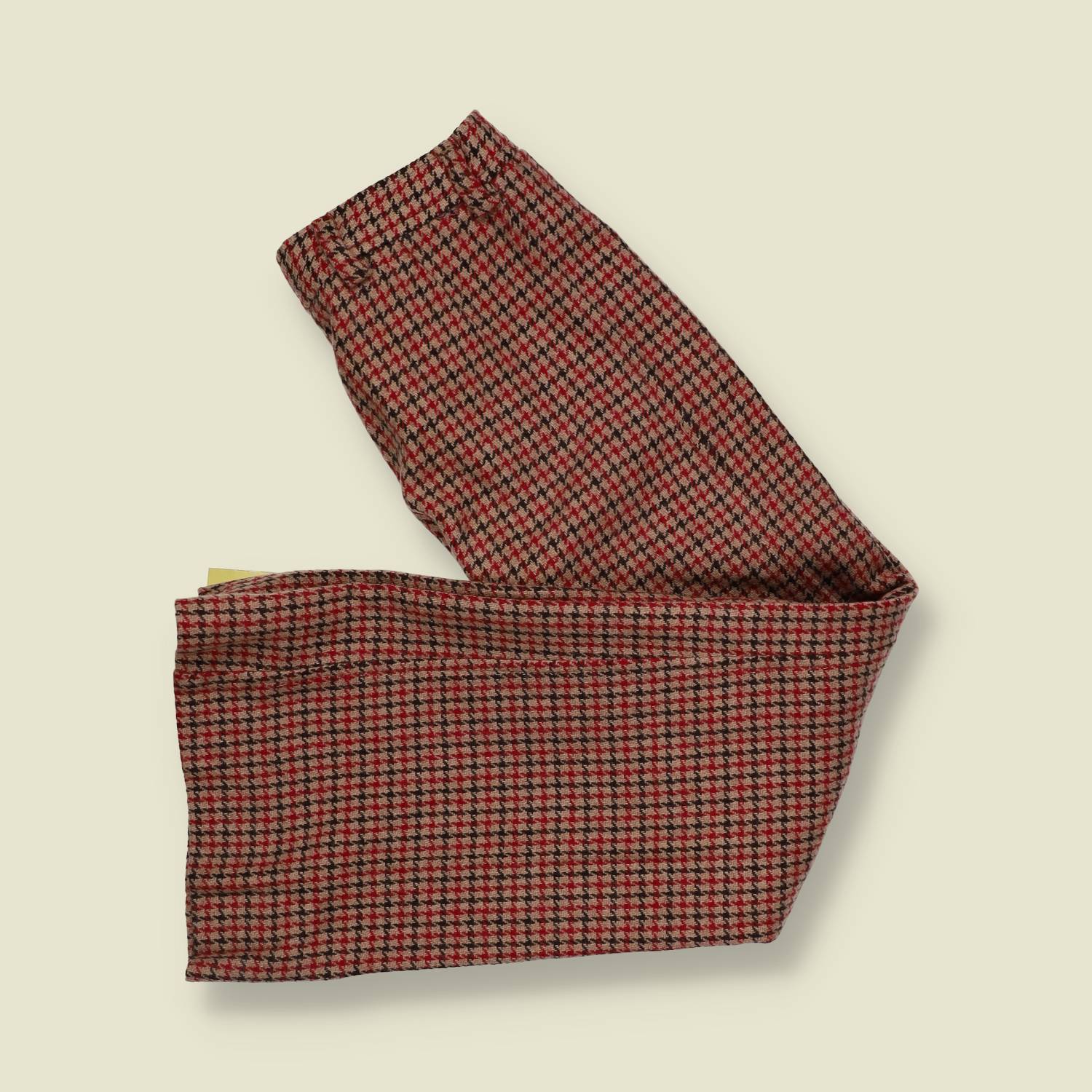 1970s | Deadstock Wool Flares | Red - w26