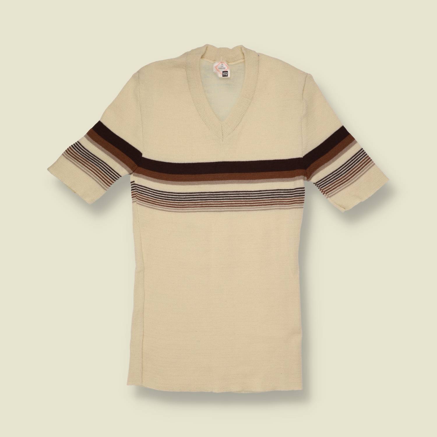 1970s | EDW Lightweight Knit Top | Cream - 2