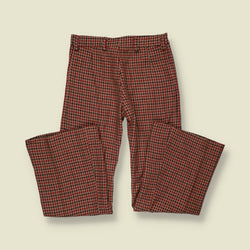 1970s | Deadstock Wool Flares | Red - w26