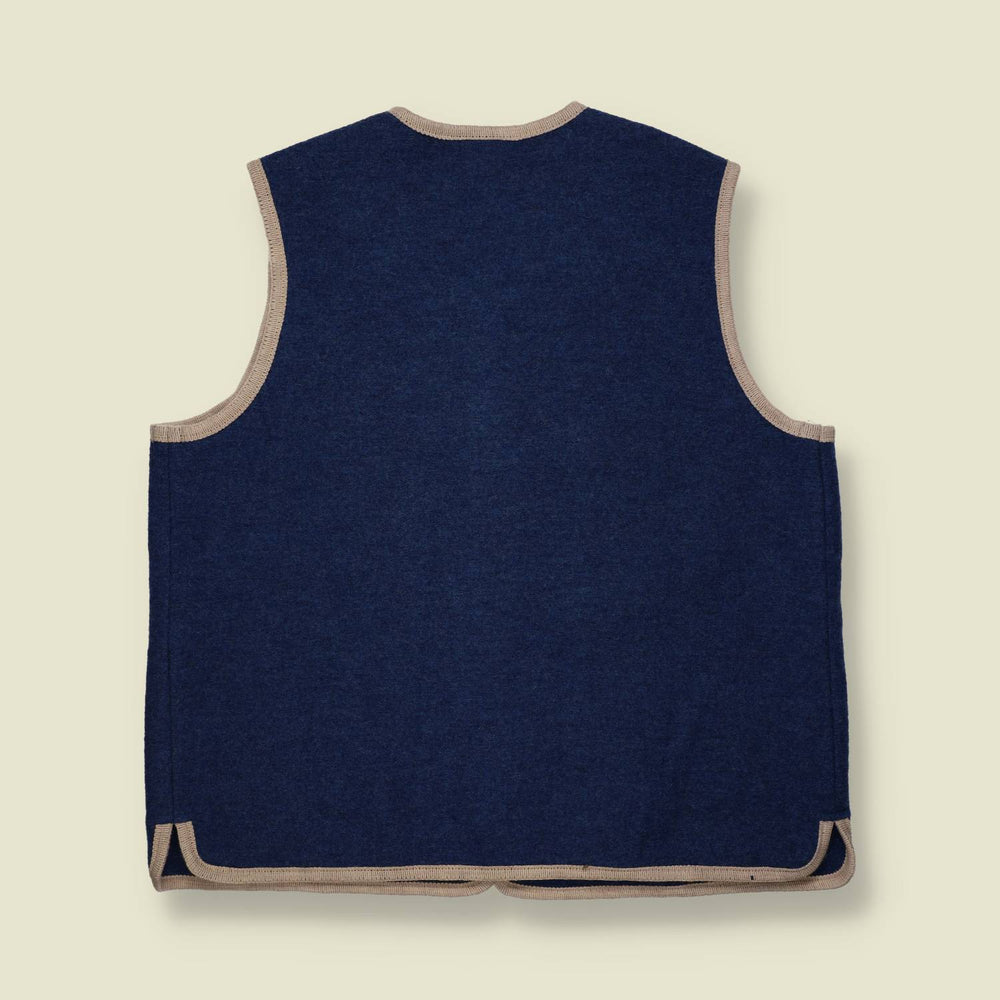 1980s | S.B. Peter | Tirolean Wool Waistcoat | Blue - 22
