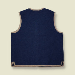 1980s | S.B. Peter | Tirolean Wool Waistcoat | Blue - 22