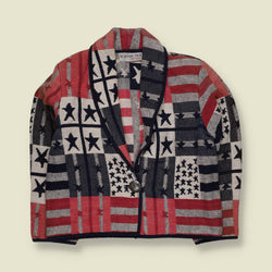 1980s | Bedford Fair | USA Flag Jacket | Red, White And Blue - 12