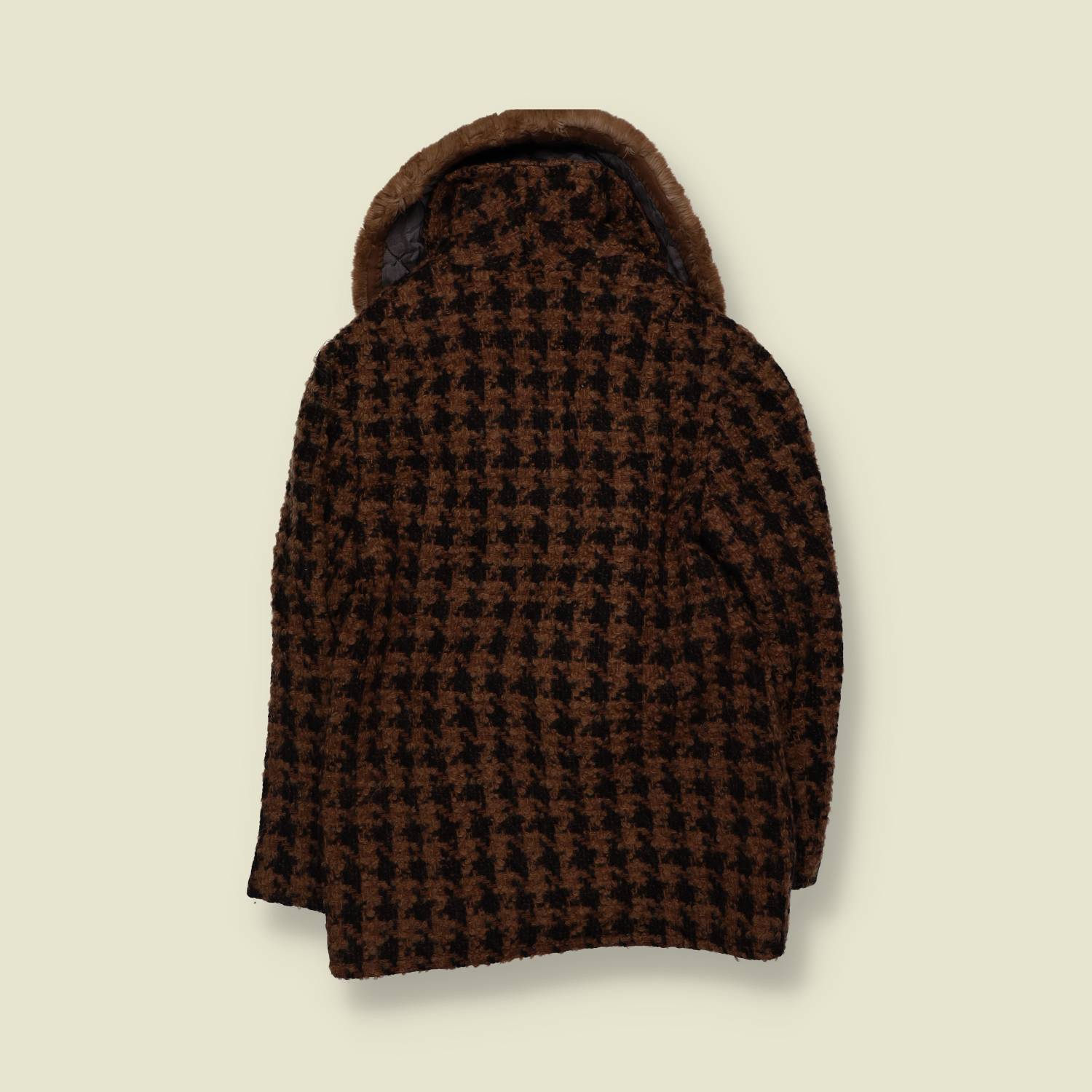 1970s | Brown & Black | Shawl Collar Belted Jacket - 12