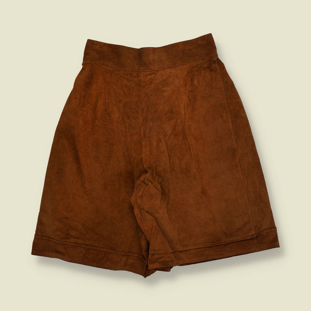 1980s | Suede Leather Culottes - w26