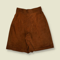 1980s | Suede Leather Culottes - w26
