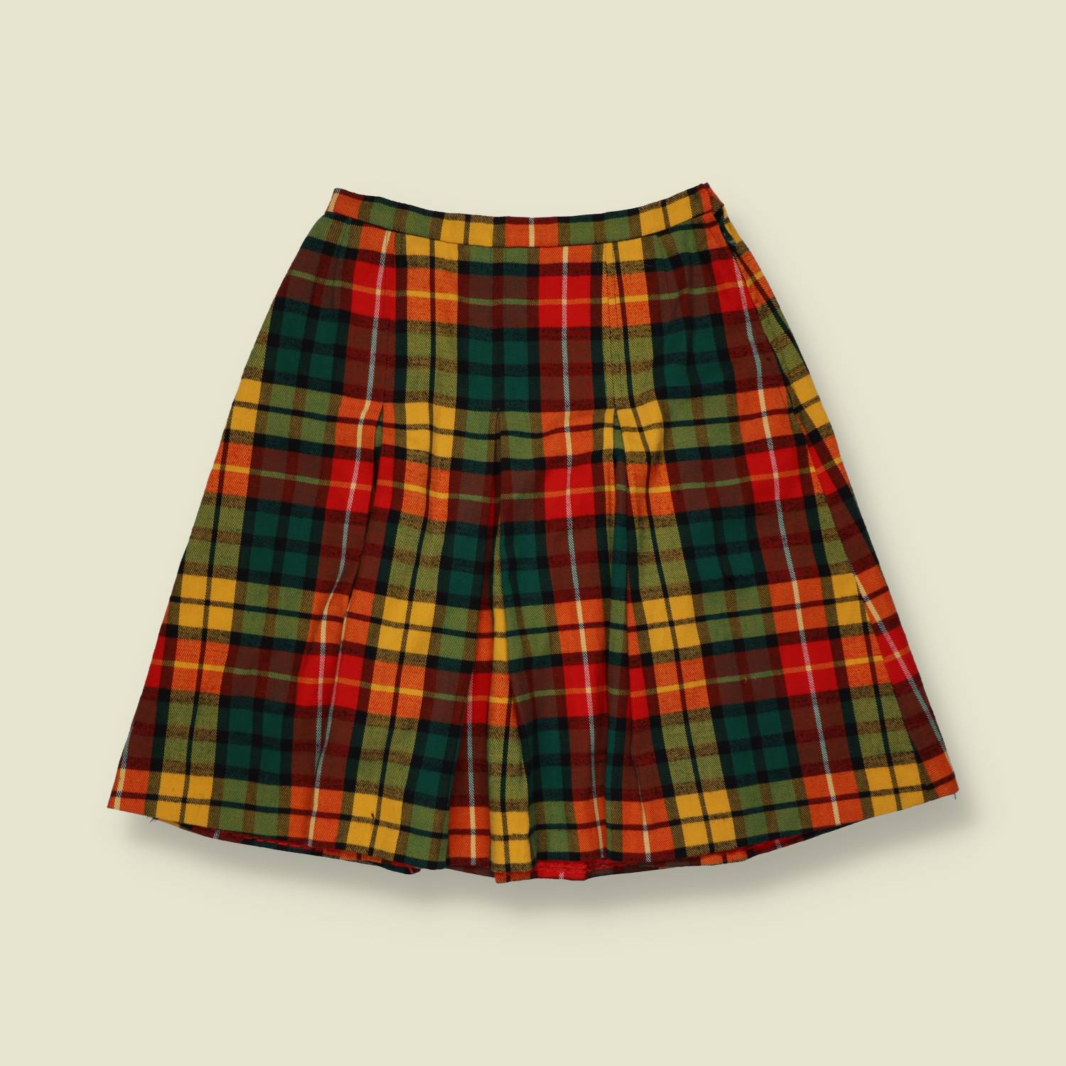 1970s | Tartan Pleated Skirt - w24