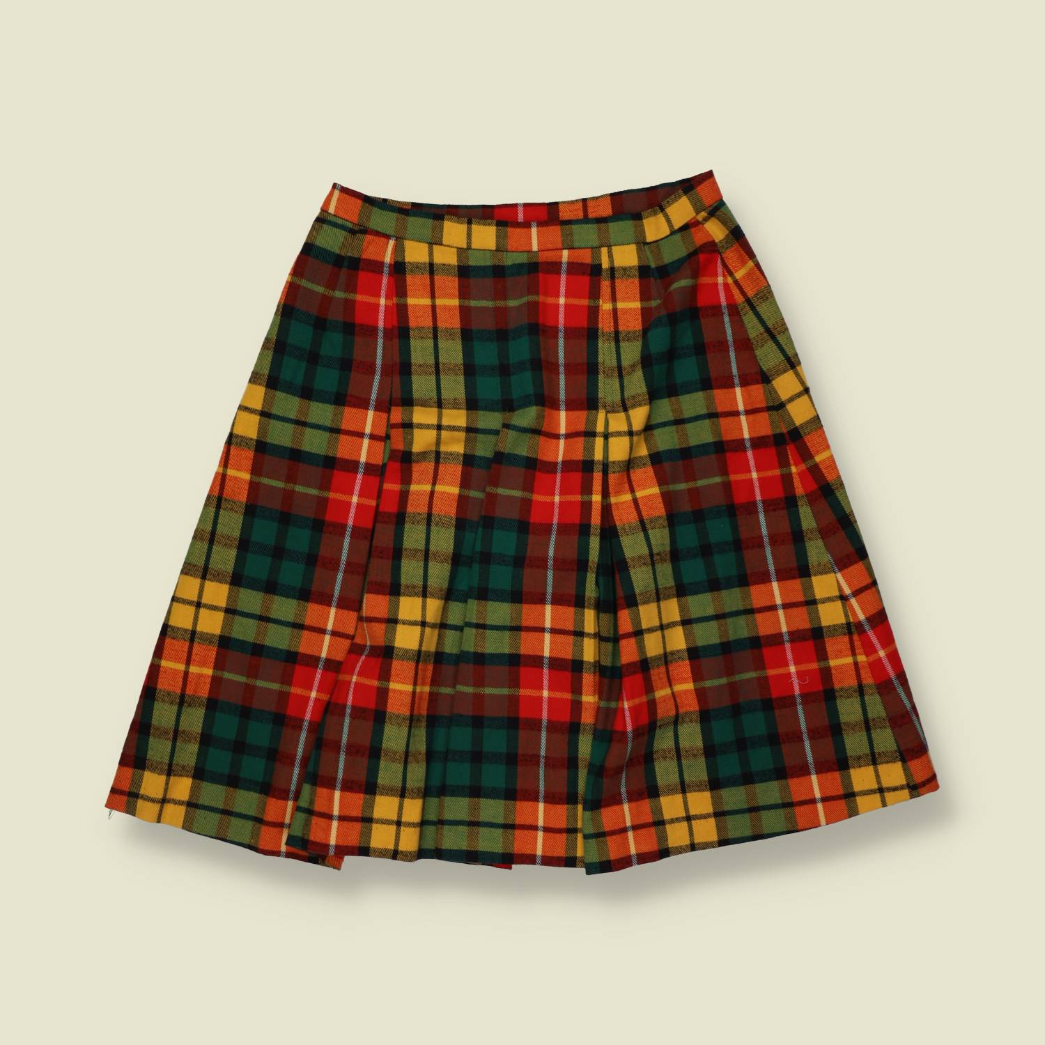 1970s | Tartan Pleated Skirt - w24