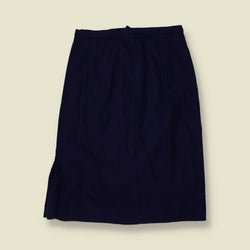1970s | Blue Wool Blend Skirt - w26