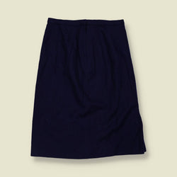 1970s | Blue Wool Blend Skirt - w26