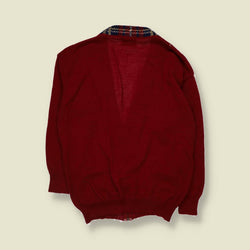 1980s | Pendleton Wool Zip Cardigan | Red - 16