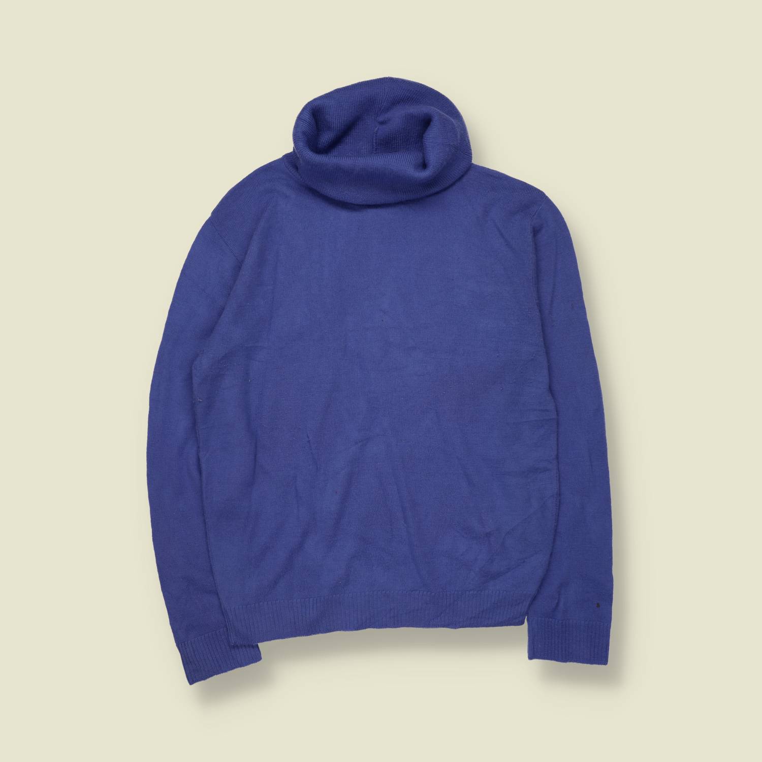 1970s | Pendleton Wool Roll Neck Jumper | Blue - 10