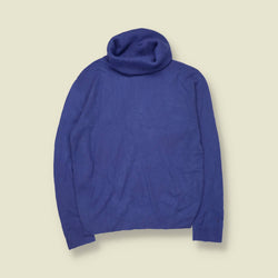 1970s | Pendleton Wool Roll Neck Jumper | Blue - 10