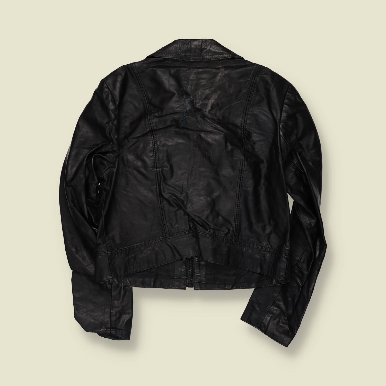 1970s | Black Leather Bomber Jacket - 10