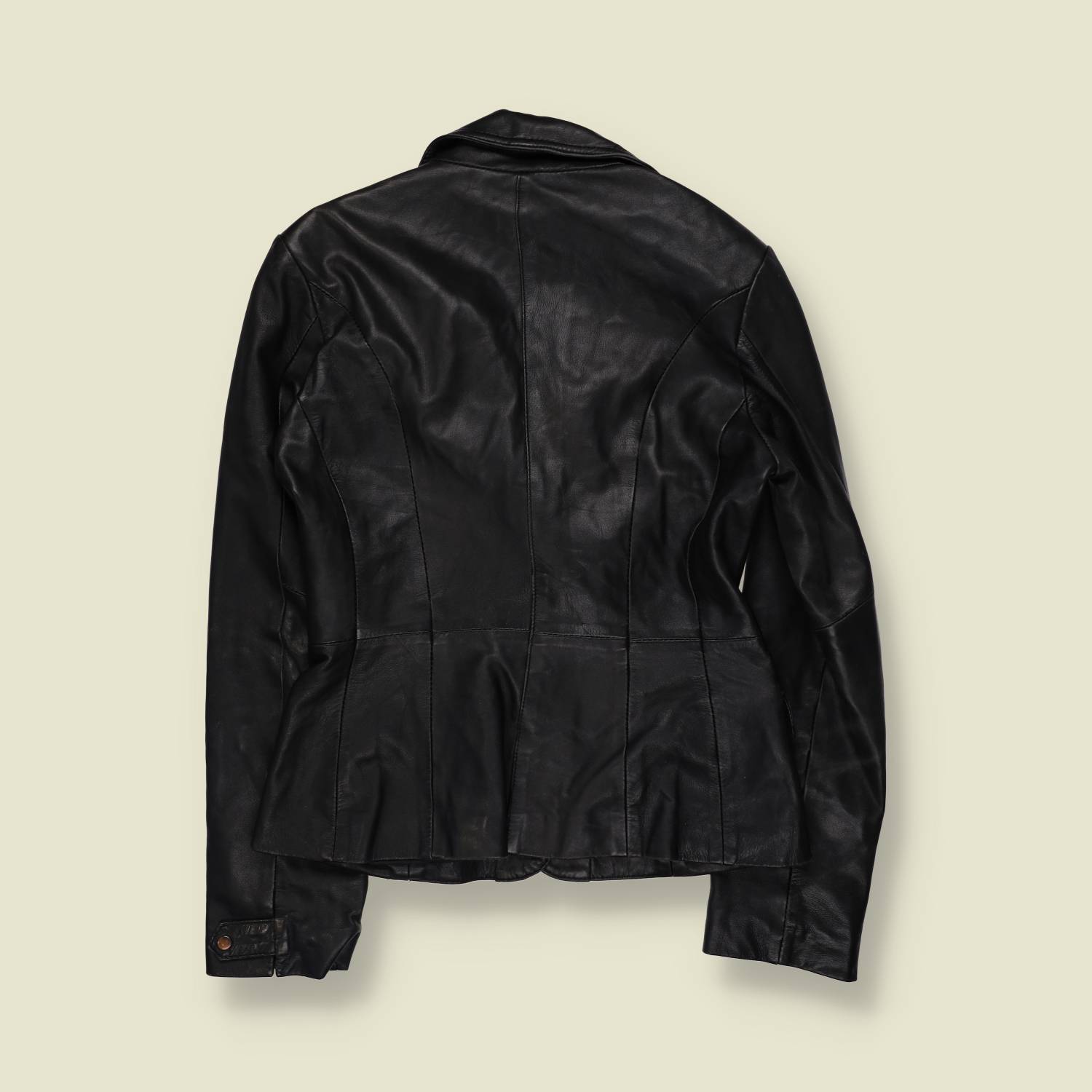1990s | Vera Moda Leather Jacket | Black - 10