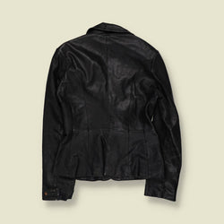 1990s | Vera Moda Leather Jacket | Black - 10