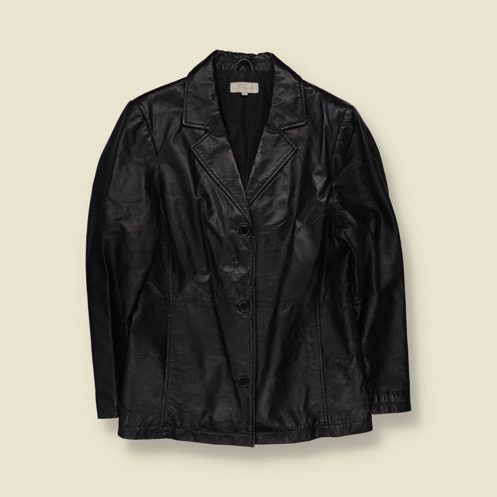1990s | In Extenco Leather Jacket | Black - 12
