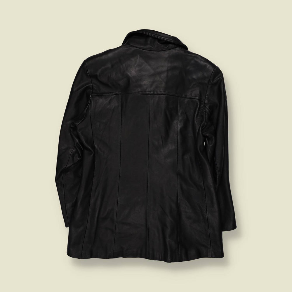 1990s | Leather Jacket | Black - 12