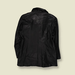 1990s | Leather Jacket | Black - 12
