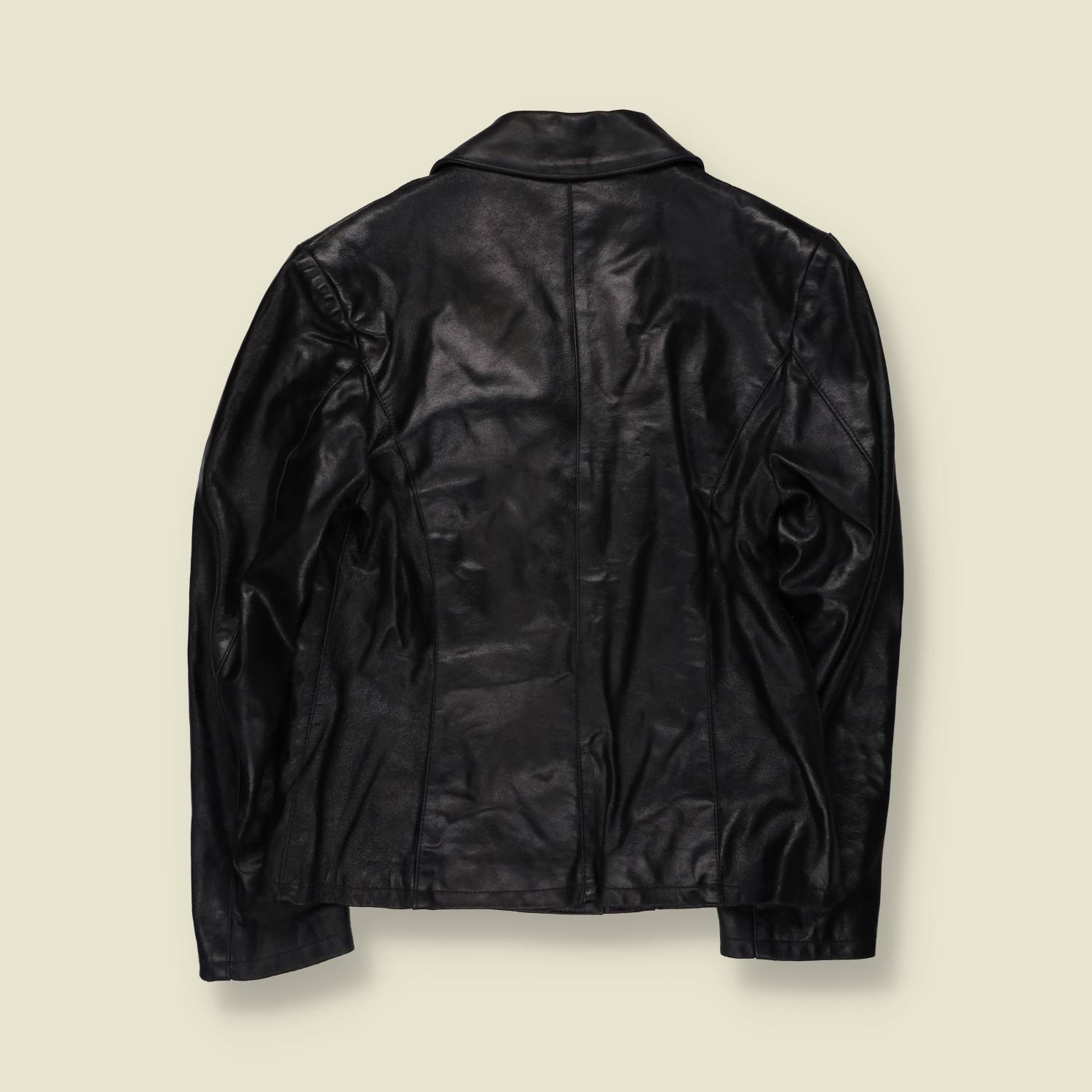 1990s | Leather Jacket | Black - 10