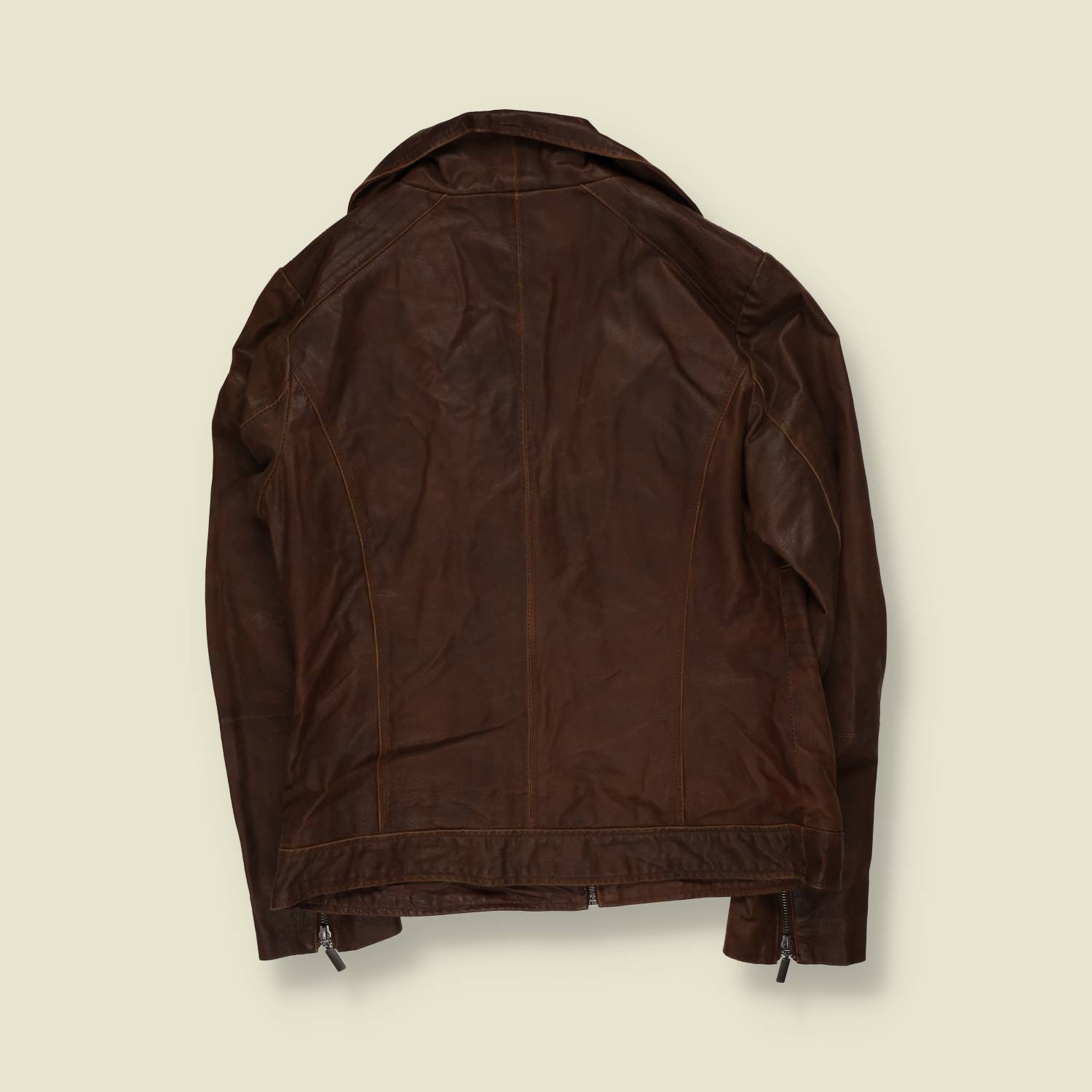 1990s | Lara Scott | Leather Jacket | Brown - 10