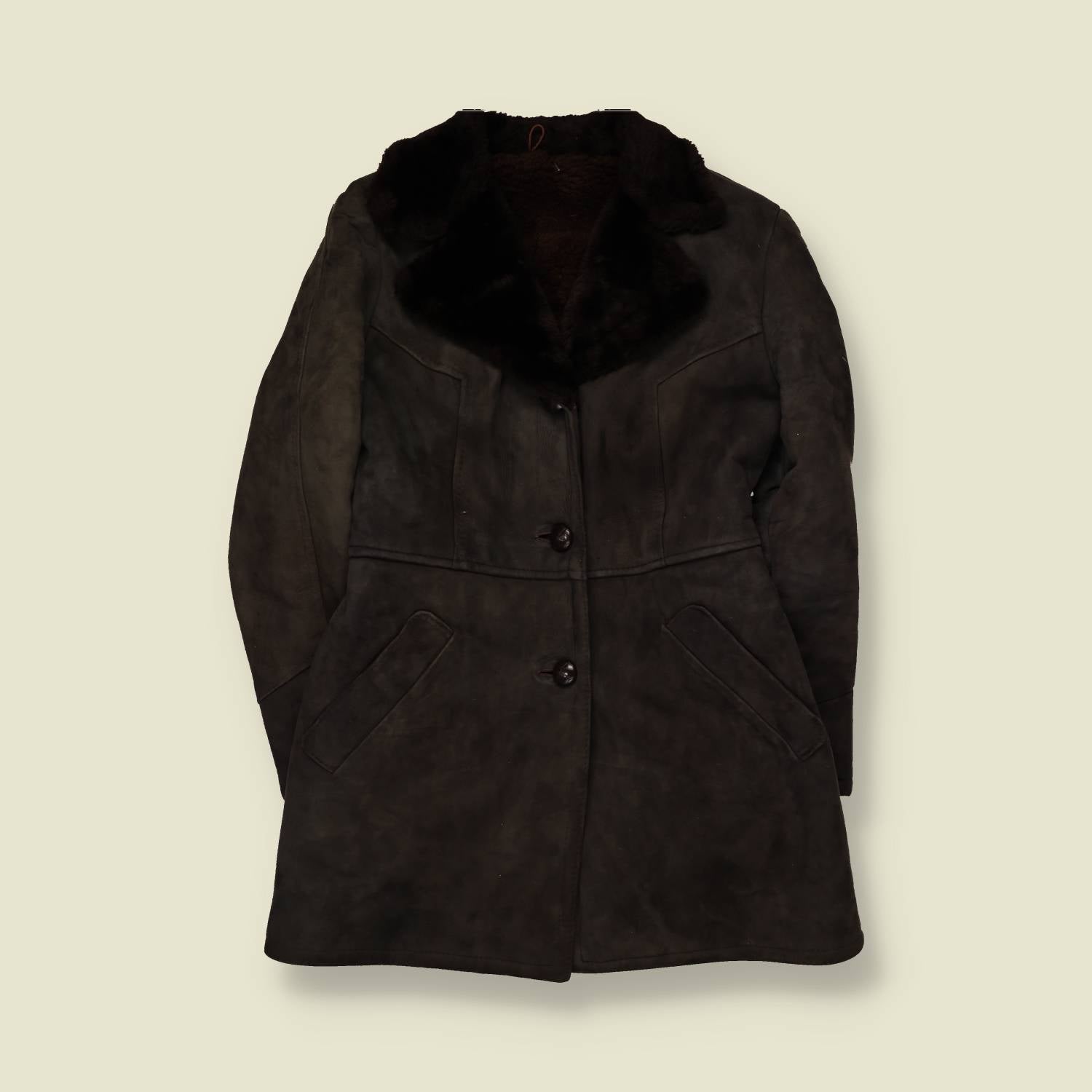 1970s | Sheepskin Coat | Dark Brown - 8