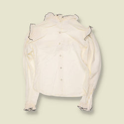 1970s | Edwardian Style Top | Cream - 12