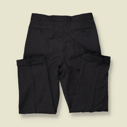 1980s | Pleated Trousers | Charcoal - w34