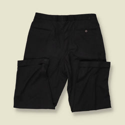 1980s | Spotmen | Pleated Trousers | Black - w34