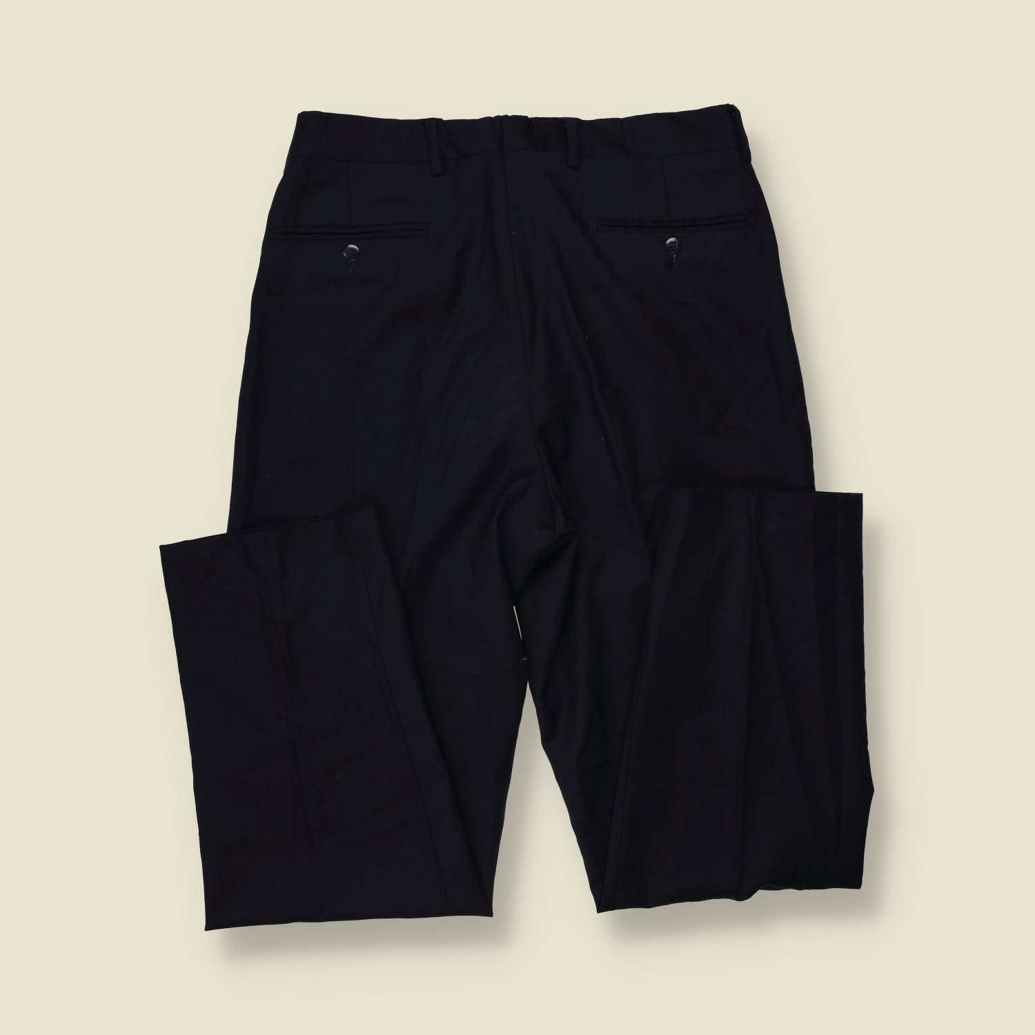 1980s | David & David | Wool Pleated Trousers - w34