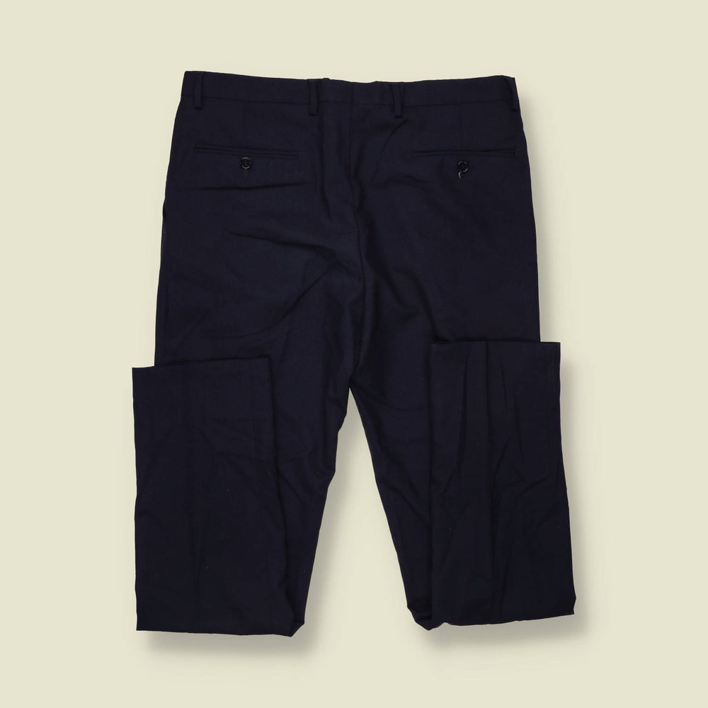 1980s | Formit | Pleated Trousers | Navy - w34