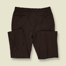 1980s | Gardeur | Pleated Trousers | Brown - w34