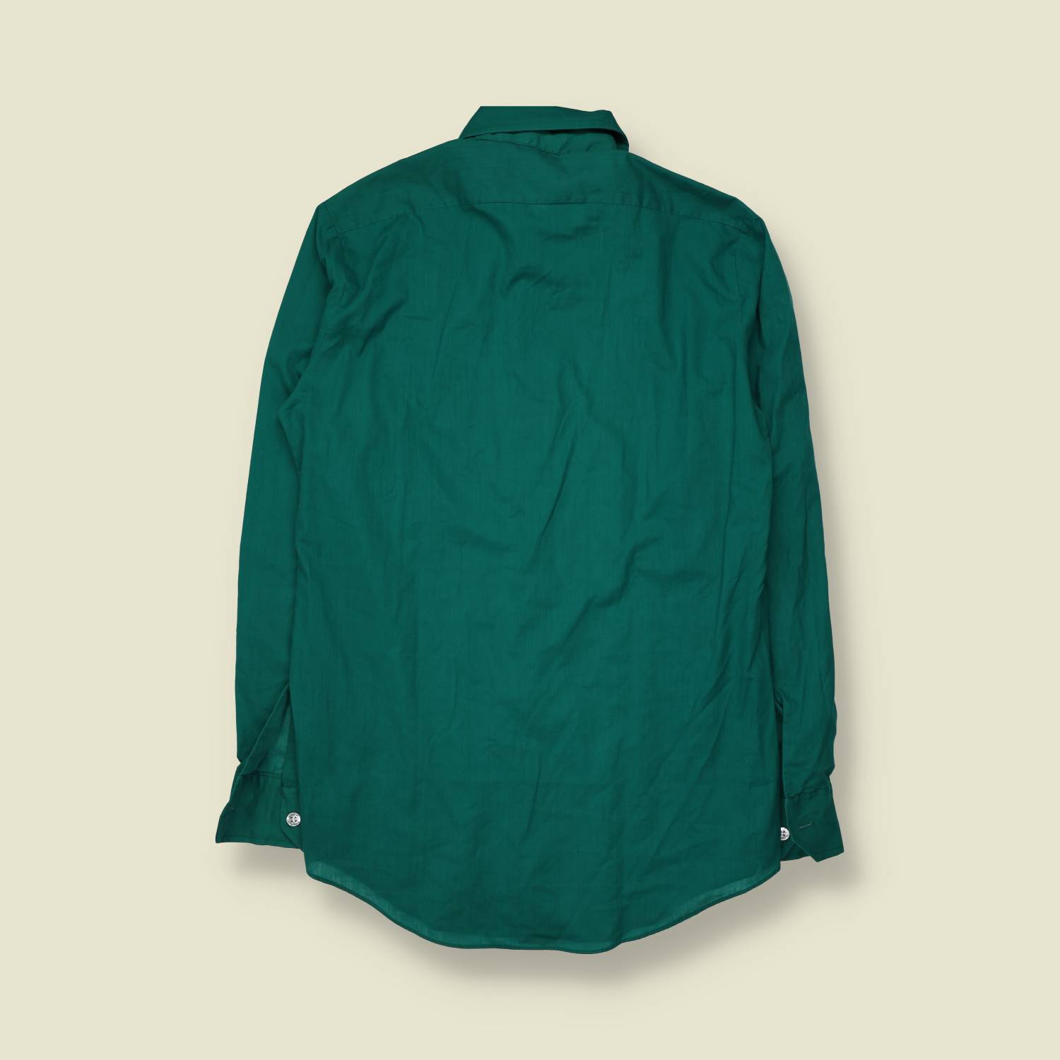 1970s | Long Sleeve Shirt | Teal - M