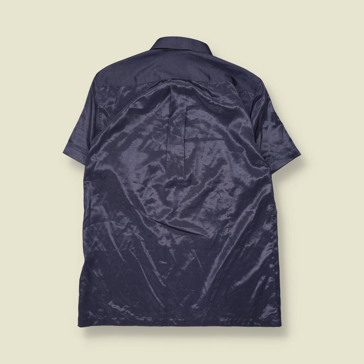 1970s | Short Sleeve Shirt | Navy - M