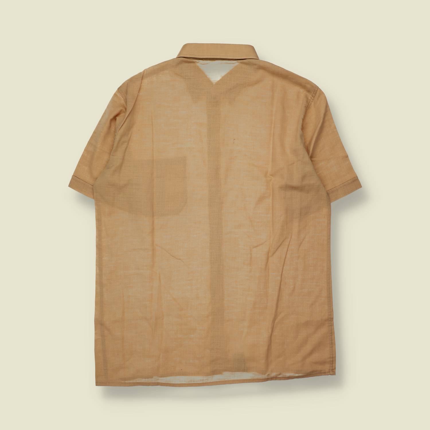 1970s | Castello | Short Sleeve Shirt | Camel - L